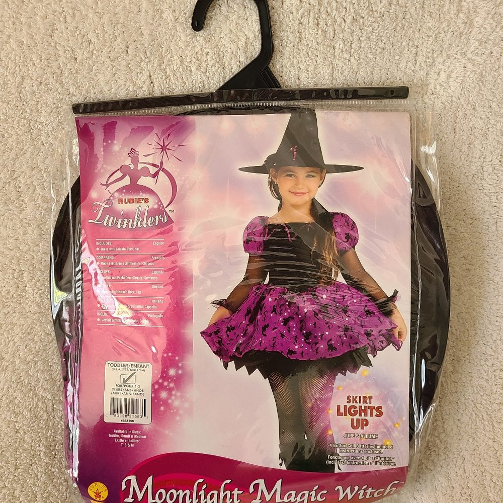 Girl's Light-Up Moonlight Magic Witch Costume - size 2-4